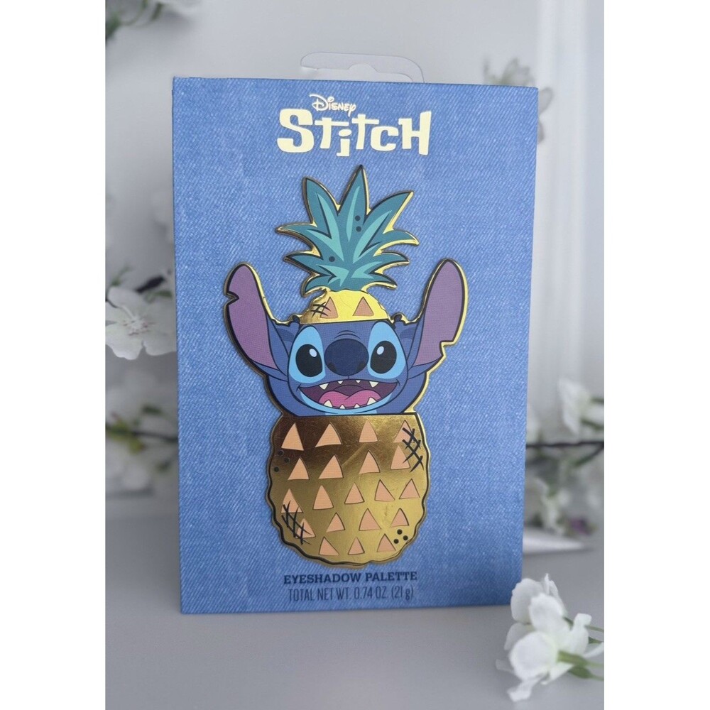 Disney Stitch In A Pineapple 12 Color Eyeshadow Palette Makeup NIB